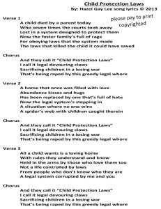 Child Protection Laws Song Lyrics