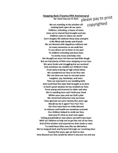 Stepping Back (Twenty-Fifth Anniversary) Poem