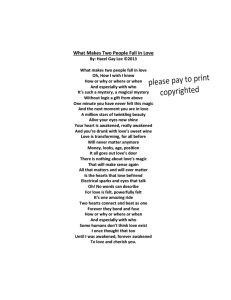 What Makes Two People Fall in Love Poem